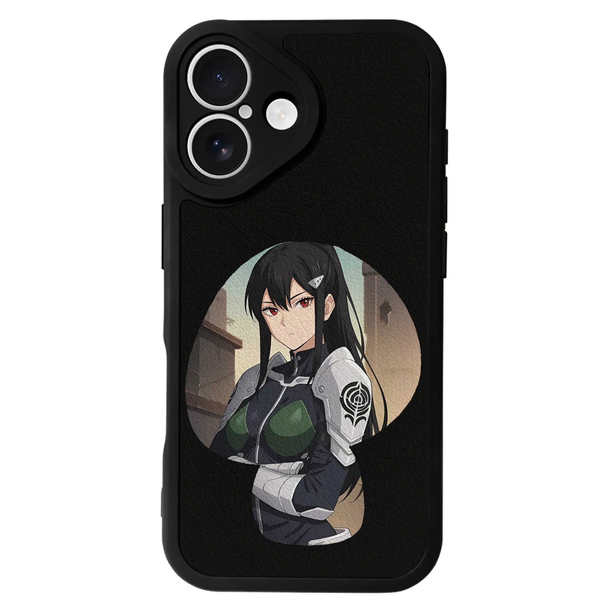 怪獣8号 グッズ,亜白ミナ - IPhone 16シリーズ対応 ・ シリコンスマホケース ・ レザー調 ・ 高精度フィット ・ 耐衝撃 ・ ワイヤレス充電対応 ・ 精密カット